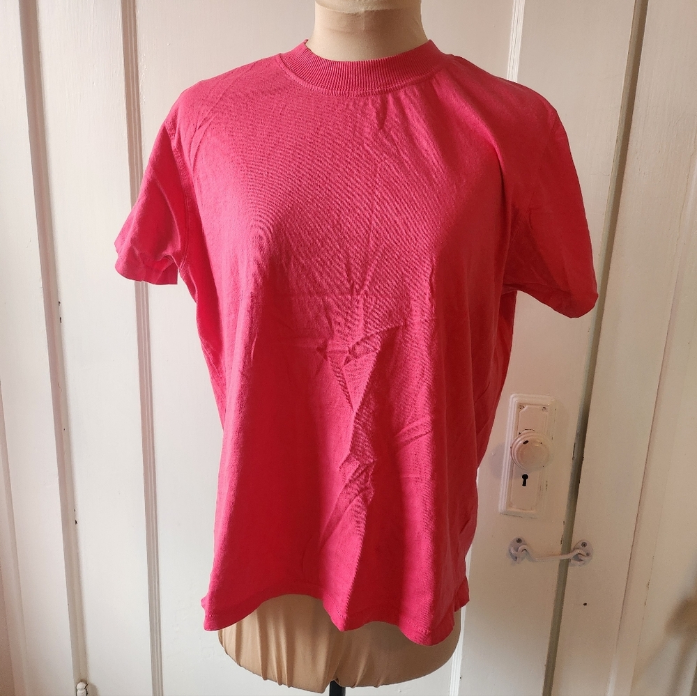 Big Bud Press XS Organic Vintage Tee Bright Pink Short Sleeve